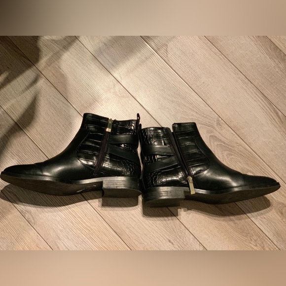 SOLD— Zara Pair of black leather shoes ( boots/ boutine) - Picture 6 of 6